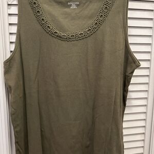 Spring Step Olive Green Women's Top